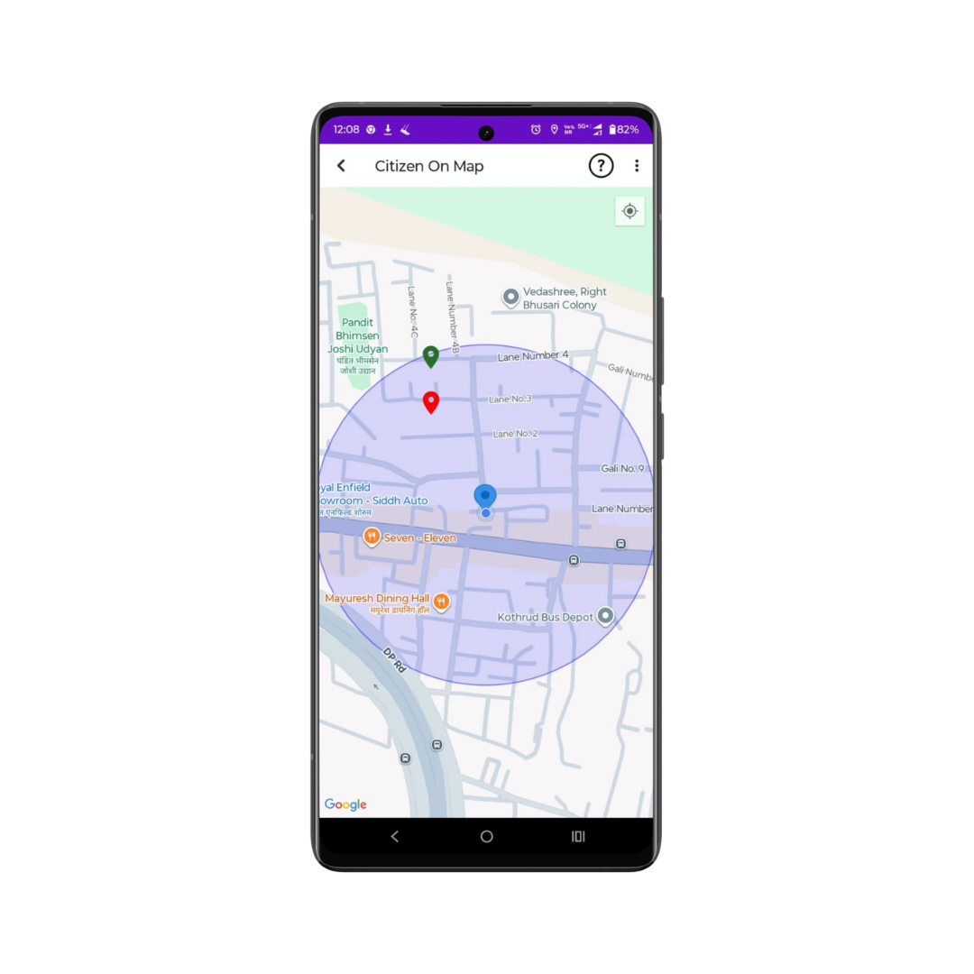 Geo-mapping feature to visualize voter base on Google Maps